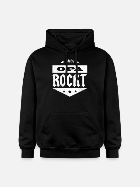 My Grandpa is rocking - Gildan Unisex Softstyle® Midweight Hoodie - black