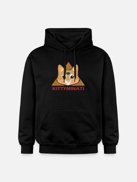 Kittyminati - Gildan Unisex Softstyle® Midweight Hoodie - black