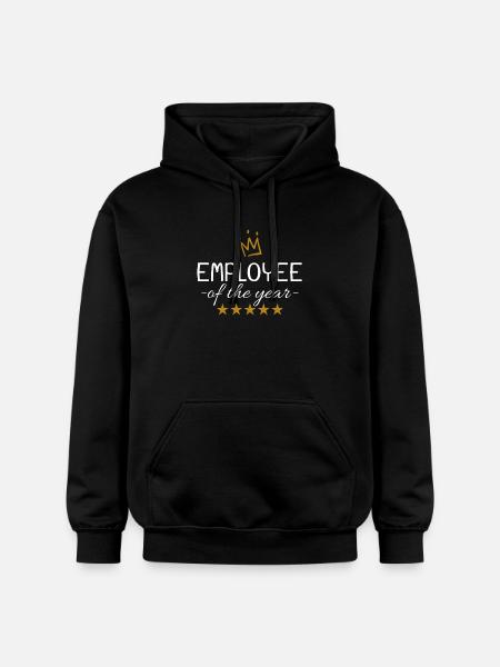 Werknemer van het jaar cadeau-idee - Gildan uniseks Softstyle® Midweight hoodie - zwart