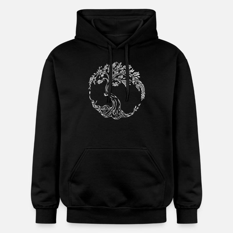 Arbre de vie élégant - Sweat à capuche Softstyle® Gildan Unisexe - noir