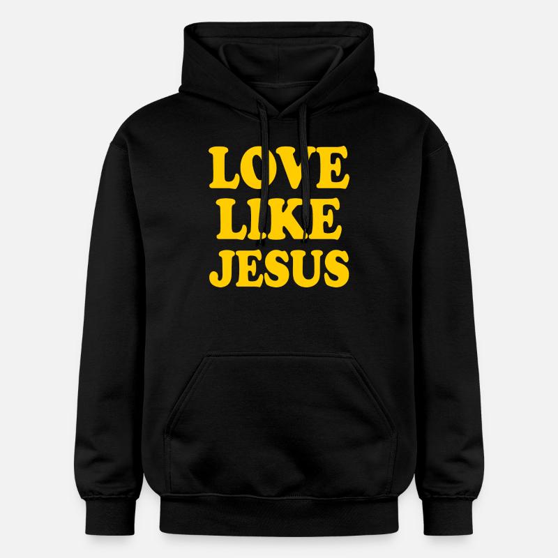 Love like jesus - Sweat à capuche Softstyle® Gildan Unisexe - noir