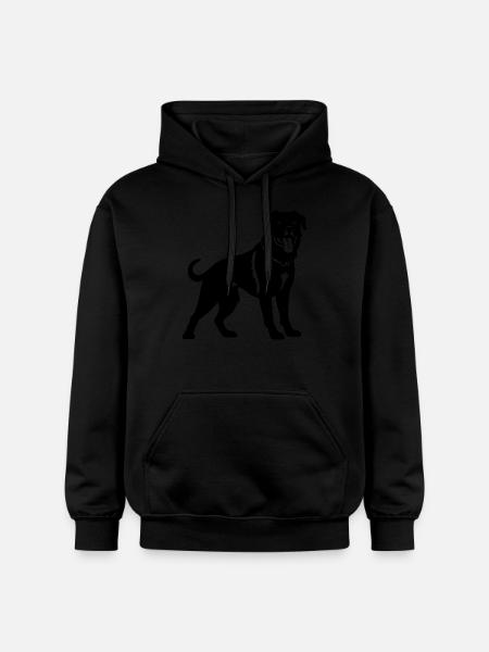 Rottweiler dog - Gildan Unisex Softstyle® Midweight Hoodie - black