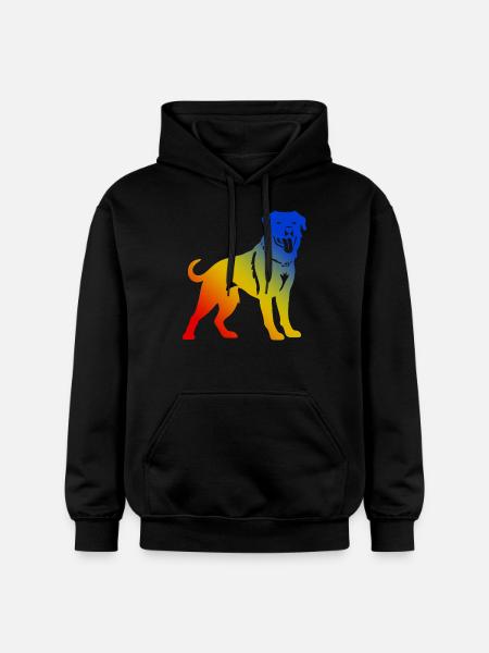 Rottweiler dog - Gildan Unisex Softstyle® Midweight Hoodie - black
