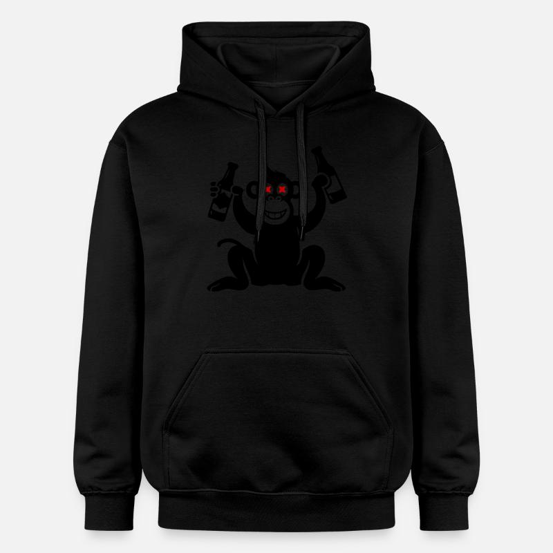 Bière de singe bue - Sweat à capuche Softstyle® Gildan Unisexe - noir