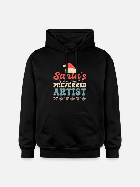 Santa´s Preferred Artist Gift - Gildan Unisex Softstyle® Midweight Hoodie - Schwarz