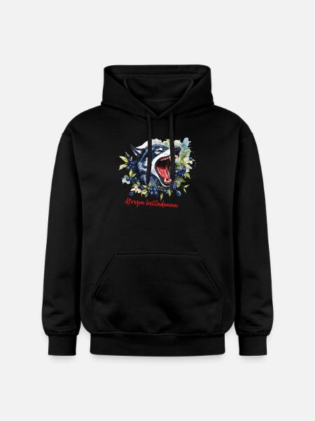Wolfberry – Atropa belladonna - Gildan Unisex Softstyle® Midweight Hoodie - black