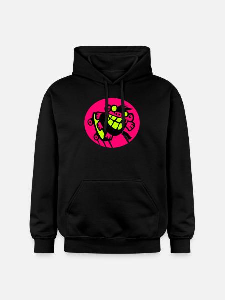 Skateboarding Monkey! - Gildan Unisex Softstyle® Midweight Hoodie - black