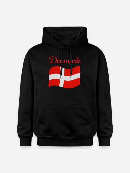 Drapeau du Danemark - Sweat à capuche Softstyle® Gildan Unisexe - noir