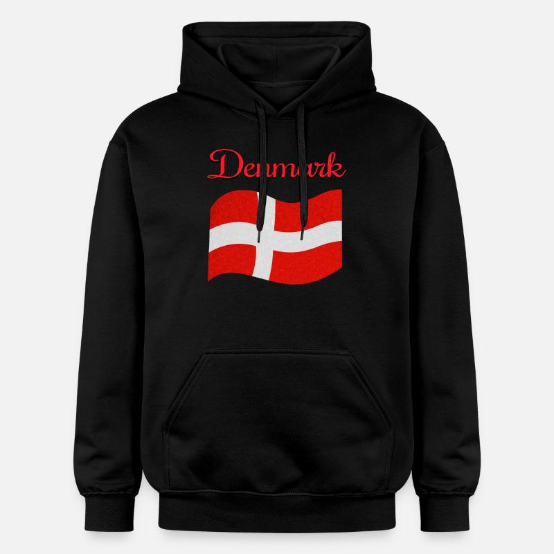 Drapeau du Danemark - Sweat à capuche Softstyle® Gildan Unisexe - noir