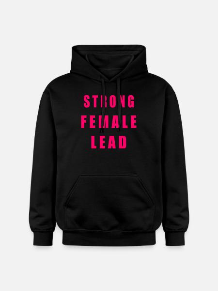 Strong female lead - Gildan Unisex Softstyle® Midweight Hoodie - black
