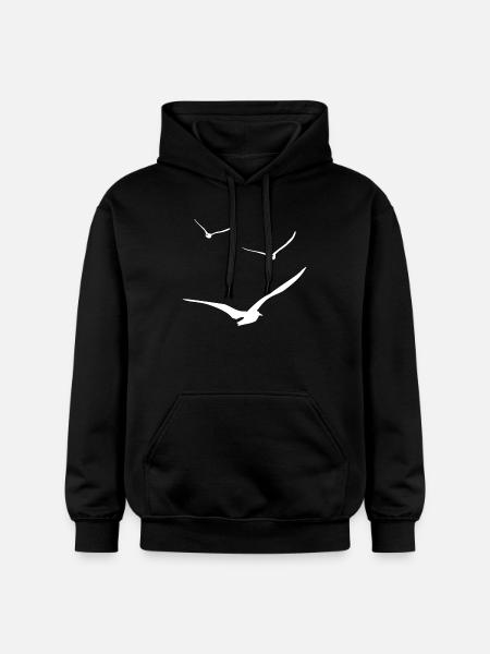 theft of seagulls - Gildan Unisex Softstyle® Midweight Hoodie - black