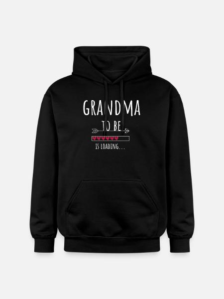Bedstemor Bedstemor Gravid Gave Bedstemor at være - Gildan Softstyle® Midweight unisex-hoodie - sort