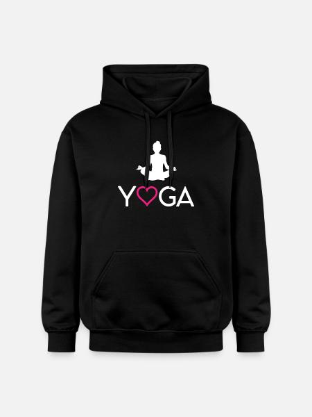 Yoga - Gildan Unisex Softstyle® Midweight Hoodie - black