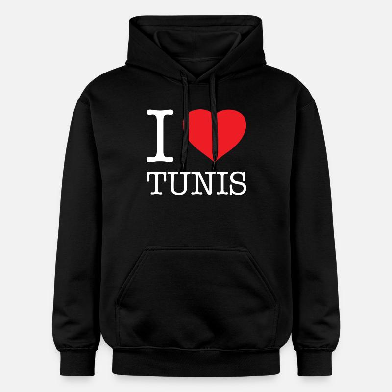 J’AIME TUNIS - Sweat à capuche Softstyle® Gildan Unisexe - noir