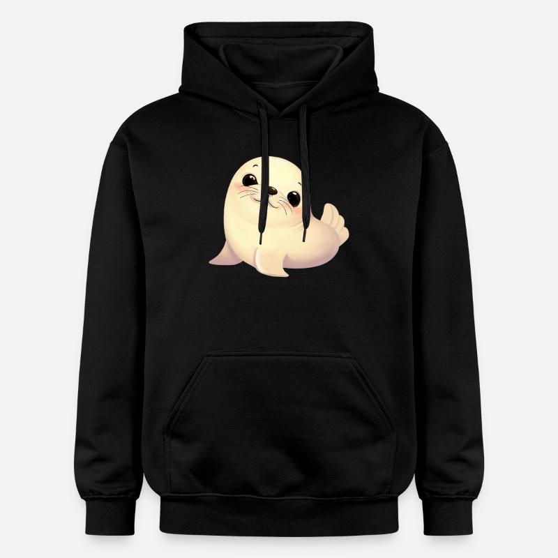 Phoque - Sweat à capuche Softstyle® Gildan Unisexe - noir