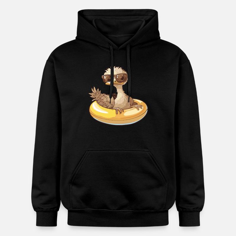 Strauss Bande dessinée Cool - Sweat à capuche Softstyle® Gildan Unisexe - noir