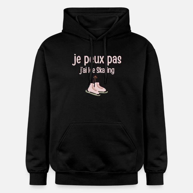 je peux pas j’ai Skating - Sweat à capuche Softstyle® Gildan Unisexe - noir