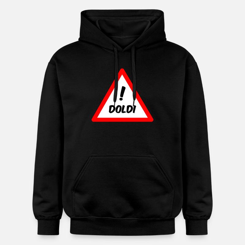 Attention Doldi ! - Sweat à capuche Softstyle® Gildan Unisexe - noir