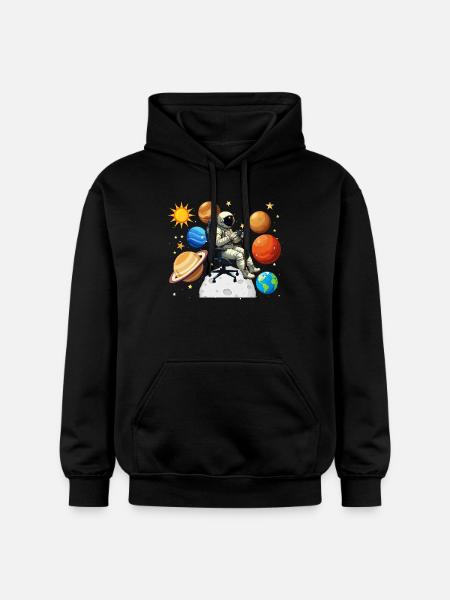 Astronaut Gaming Gaming Space Gamer - Gildan Unisex Softstyle® Midweight Hoodie - black