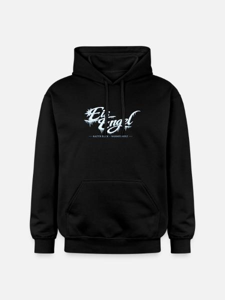 Eisengel: Kalter Blick, Warmes Herz - Gildan Unisex Softstyle® Midweight Hoodie - Schwarz