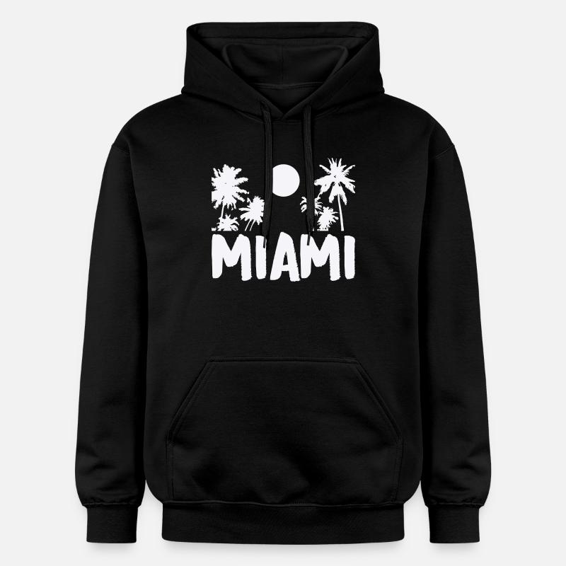 Miami - Sweat à capuche Softstyle® Gildan Unisexe - noir