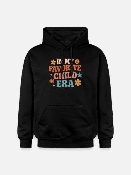 I min yndlings børneepoke-datterfamilier-humor - Gildan Softstyle® Midweight unisex-hoodie - sort