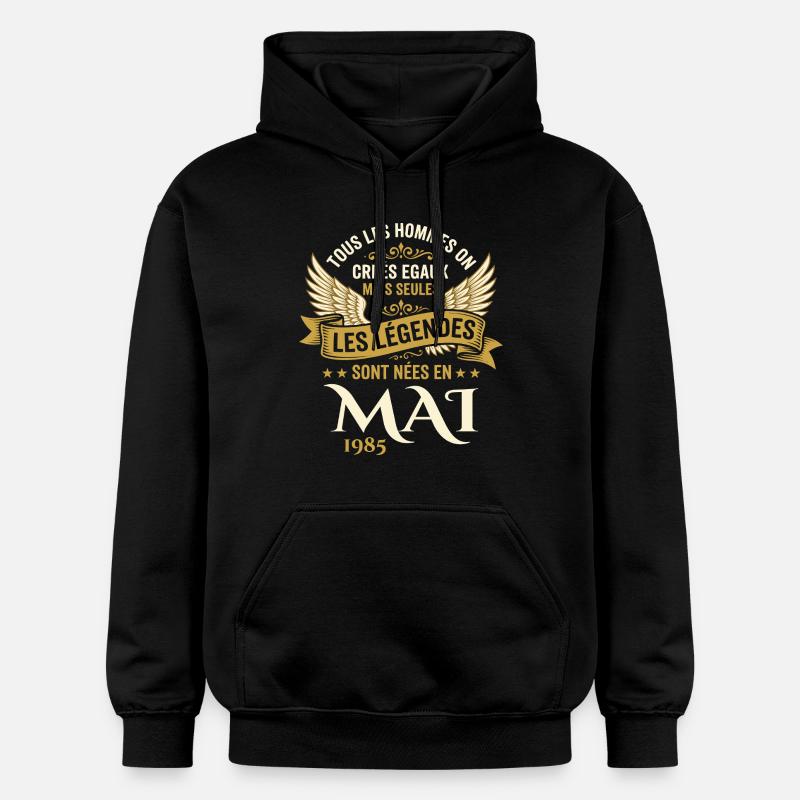 Anniversaire Mai 1985 - Sweat à capuche Softstyle® Gildan Unisexe - noir