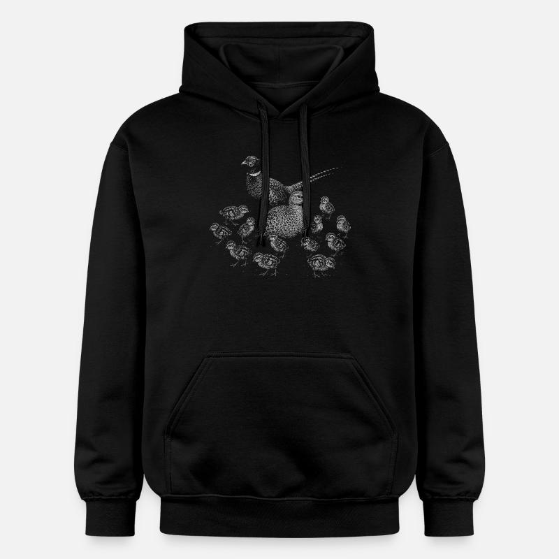 Pheasant - Gildan Unisex Softstyle® Midweight Hoodie - black