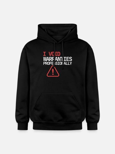 I Void Warranties – IT Nerd Design - Gildan Unisex Softstyle® Midweight Hoodie - Schwarz