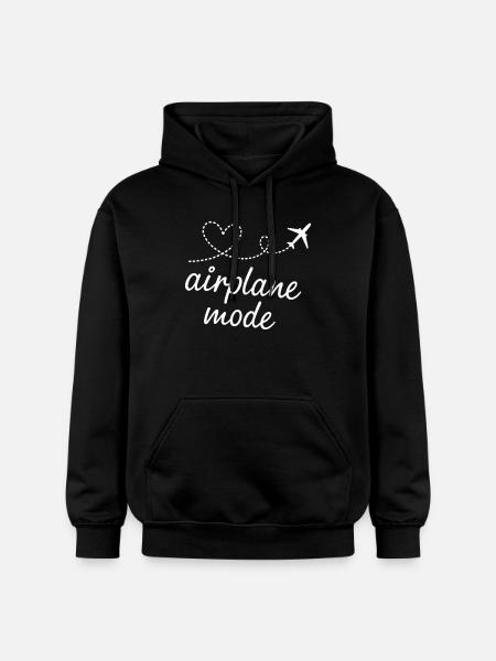Mode Avion Heartline - Sweat à capuche Softstyle® Gildan Unisexe - noir
