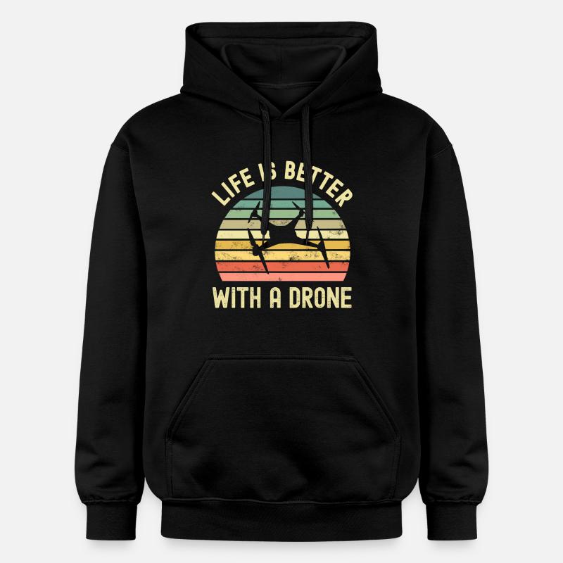 Drone - Sweat à capuche Softstyle® Gildan Unisexe - noir