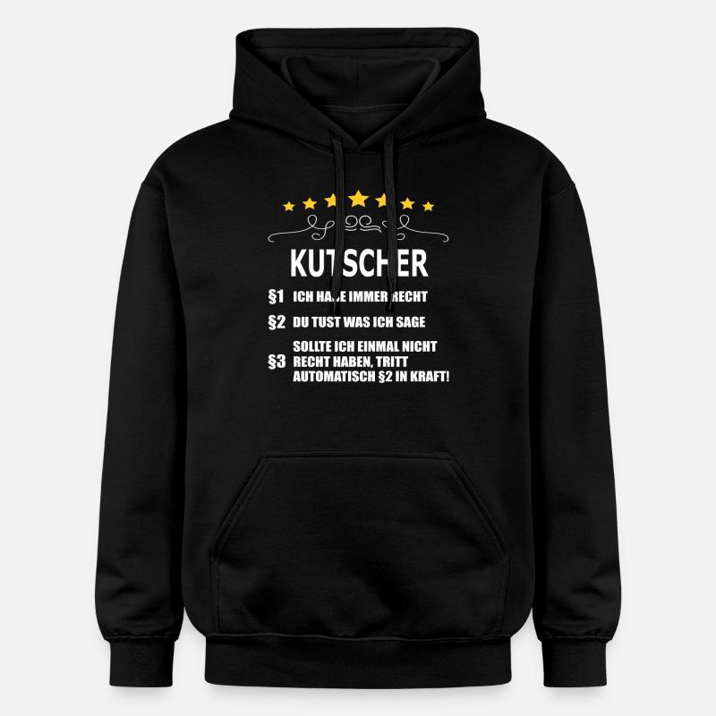 KUTSCHER - Gildan Unisex Softstyle® Midweight Hoodie - Schwarz