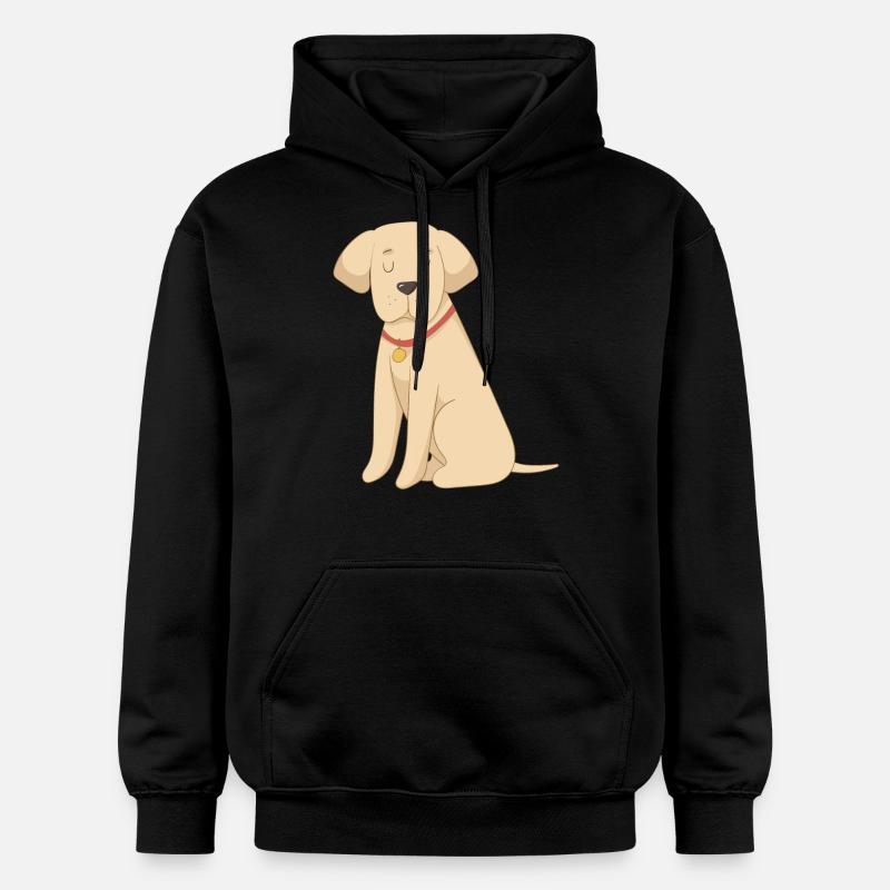 Labrador Jaune - Sweat à capuche Softstyle® Gildan Unisexe - noir