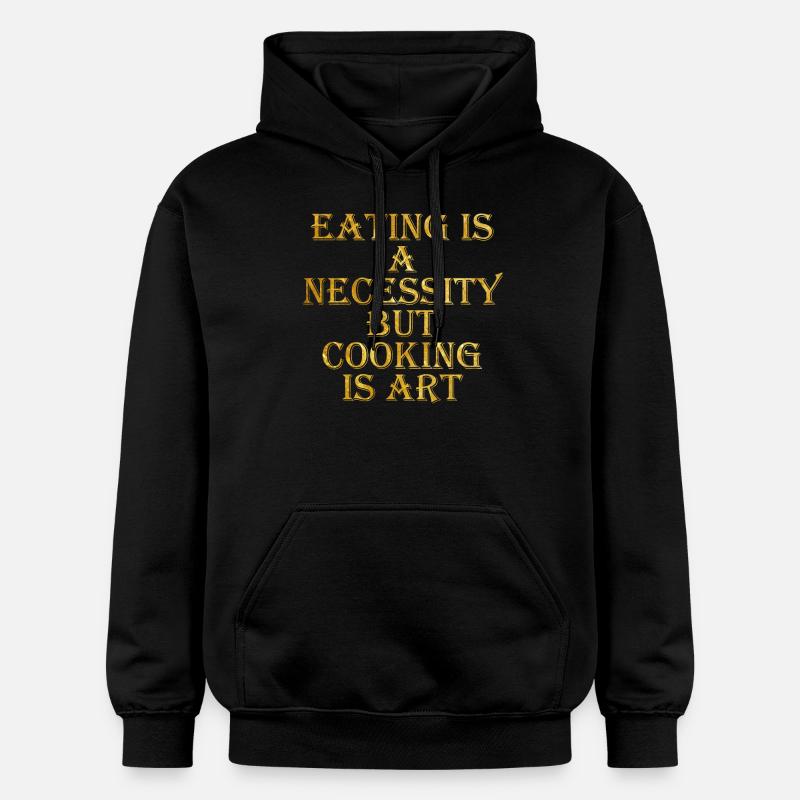 Cooking is Art - Sweat à capuche Softstyle® Gildan Unisexe - noir