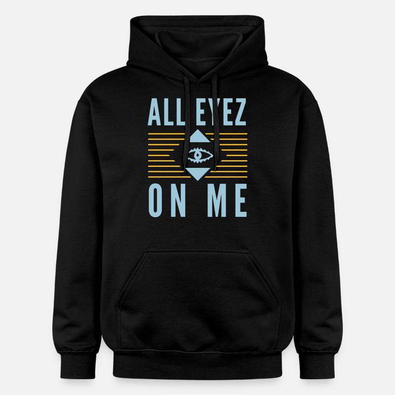 All Eyez on Me 2Pac - Felpa con cappuccio unisex Softstyle® Gildan con grammatura media - nero