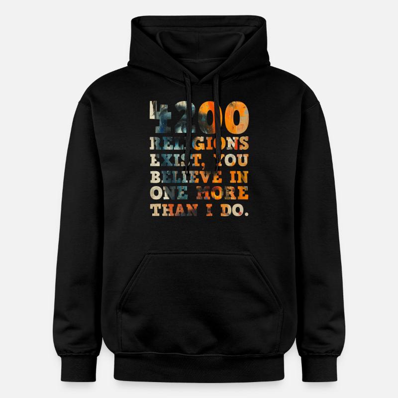 4200 religions existent - Sweat à capuche Softstyle® Gildan Unisexe - noir