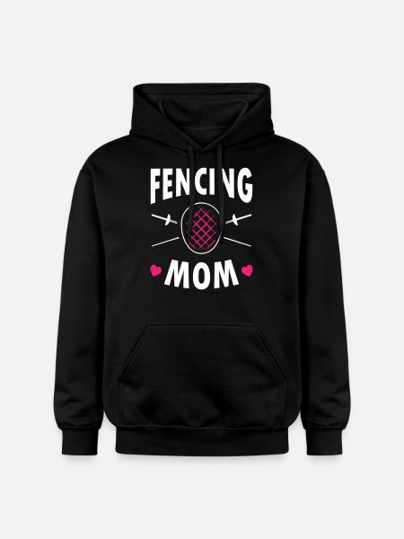 Fencing Mom - Gildan Unisex Softstyle® Midweight Hoodie - black