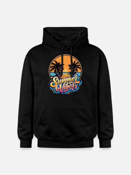 Summer Vibes - Gildan Unisex Softstyle® Midweight Hoodie - Schwarz