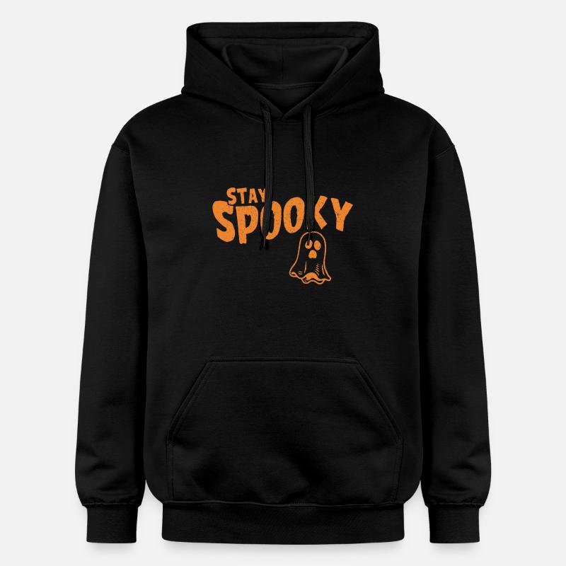 Restez effrayant Halloween Ghost - Sweat à capuche Softstyle® Gildan Unisexe - noir