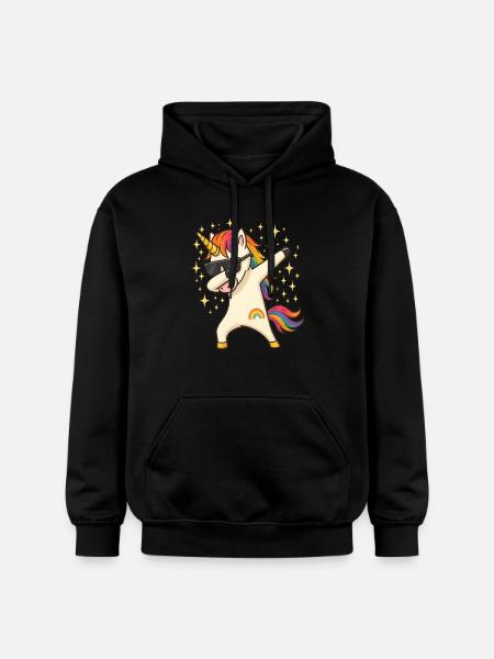 Einhorn - Gildan Unisex Softstyle® Midweight Hoodie - Schwarz