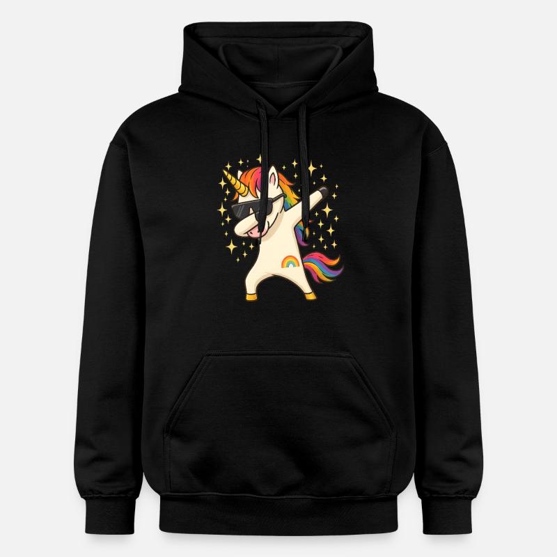 Licorne - Sweat à capuche Softstyle® Gildan Unisexe - noir