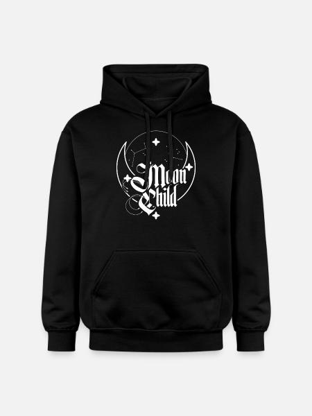 Moon Child - Gildan Unisex Softstyle® Midweight Hoodie - black