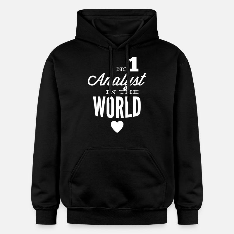 Le meilleur analyste du monde - Sweat à capuche Softstyle® Gildan Unisexe - noir