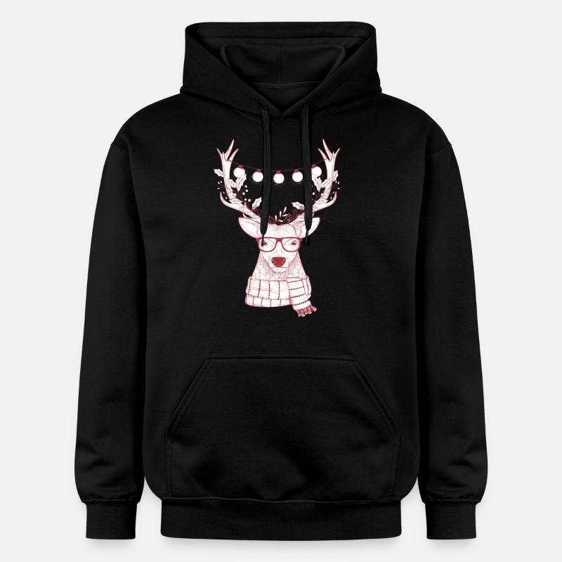 Refroidir Reindeer Conception - Sweat à capuche Softstyle® Gildan Unisexe - noir