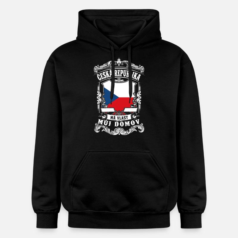 Česká republika - Czech republic - Tschechien - Sweat à capuche Softstyle® Gildan Unisexe - noir