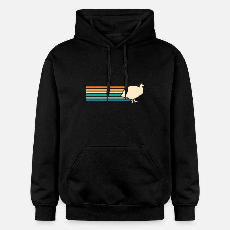 Poules Coq Pintade - Sweat à capuche Softstyle® Gildan Unisexe - noir