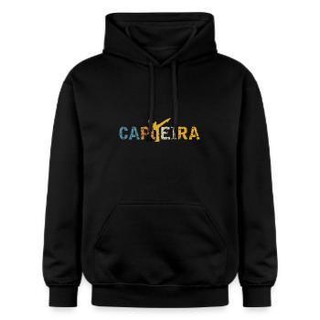 Capoeira - Gildan Unisex Softstyle® Midweight Hoodie - black - Front - Marisol (170cm) & Nik (191cm)