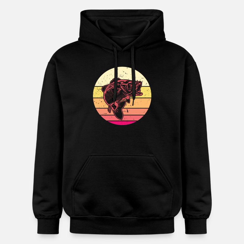 Perche prédatrice - Sweat à capuche Softstyle® Gildan Unisexe - noir