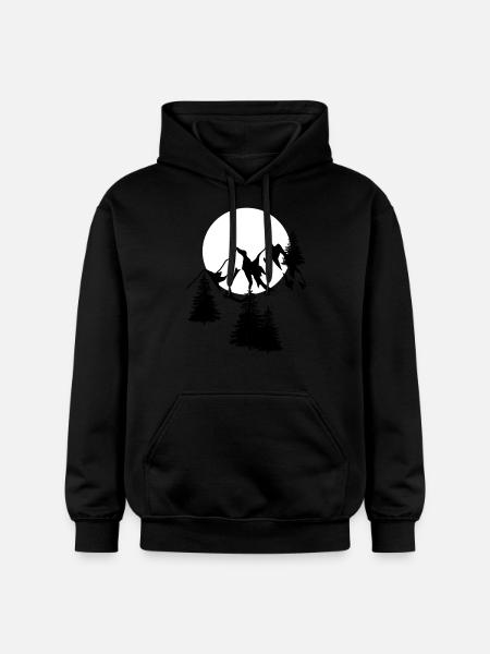 Nature lovers Mountains Alps Tyrol South Tyrol Alm - Gildan Unisex Softstyle® Midweight Hoodie - black