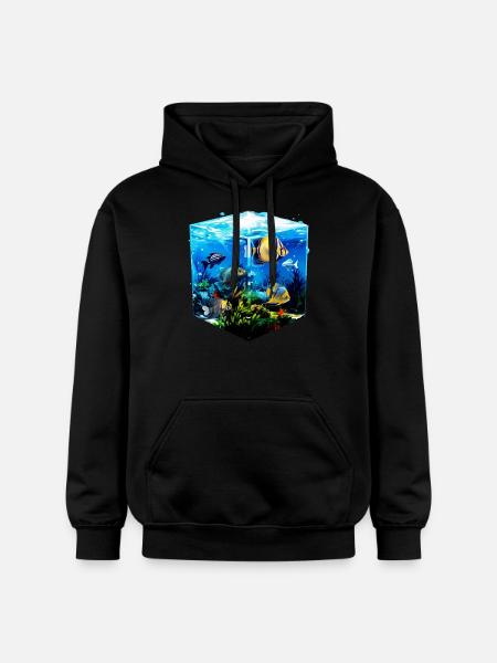 Angelfish - Gildan Unisex Softstyle® Midweight Hoodie - black